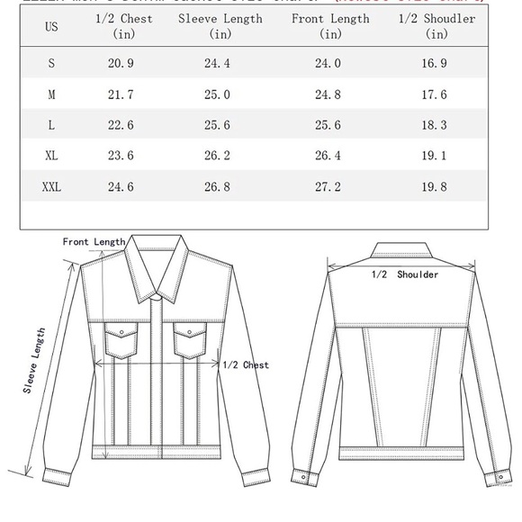 Separable Left&Right Ripped Slim Fit Denim Jacket - Picture 7 of 7